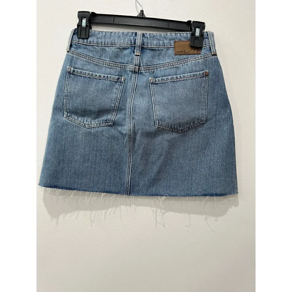 NWT MAVI JEANS Lindsay Cutoff Raw Hem Denim Miniskirt Indigo Size XS MSRP $88